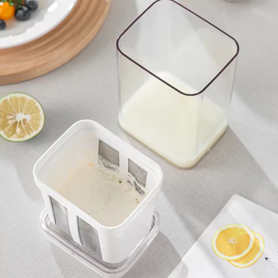 1100ML Yogurt & Cheese Maker – Greek Yogurt Whey Separator Tool