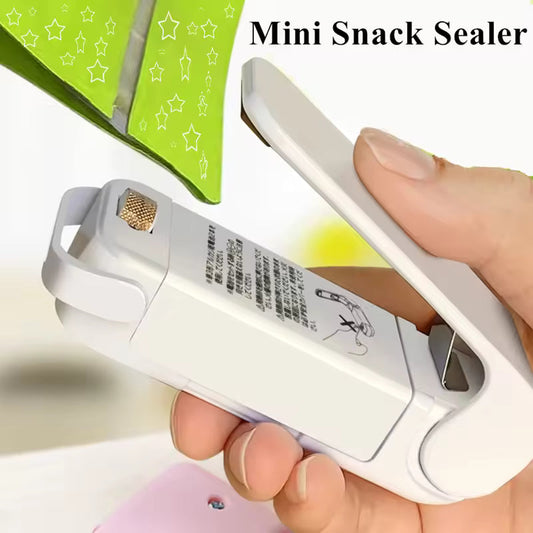 Mini Heat Sealer for Food Bags – Portable Snack Bag Resealing Tool