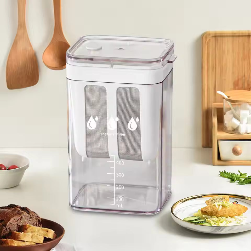 1100ML Yogurt & Cheese Maker – Greek Yogurt Whey Separator Tool