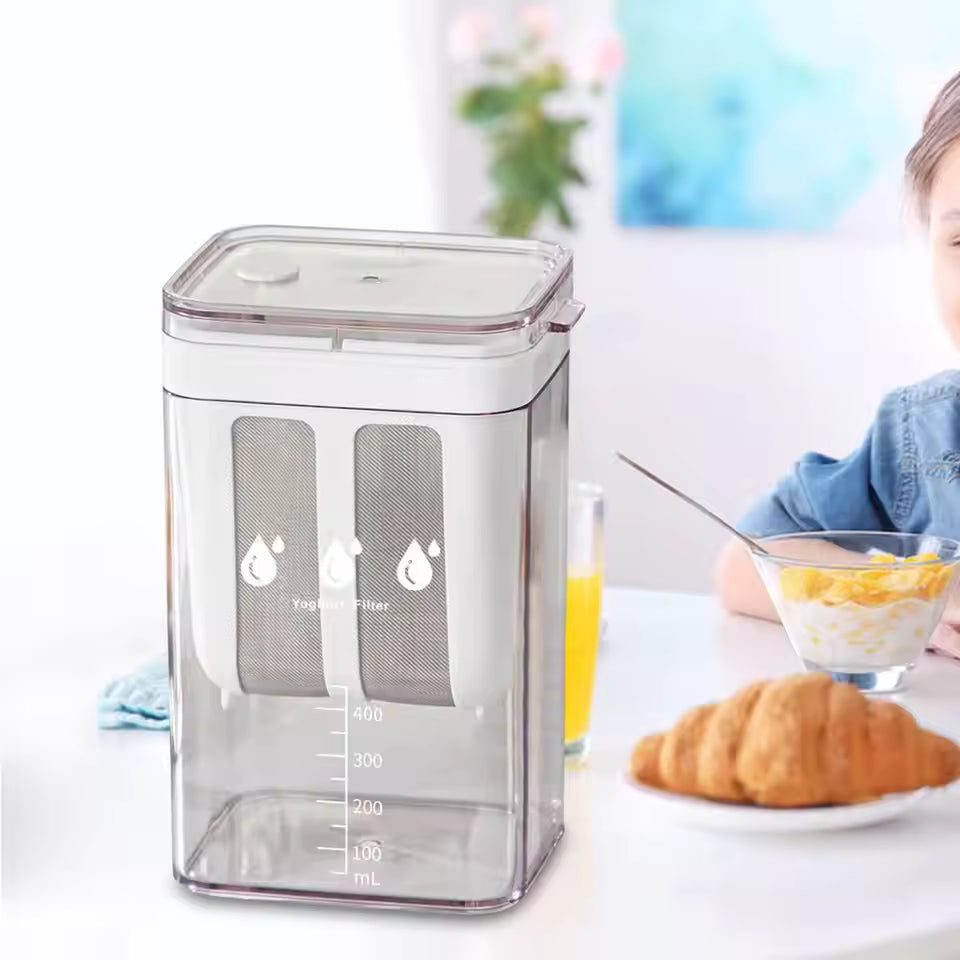 1100ML Yogurt & Cheese Maker – Greek Yogurt Whey Separator Tool