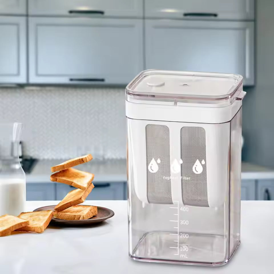 1100ML Yogurt & Cheese Maker – Greek Yogurt Whey Separator Tool