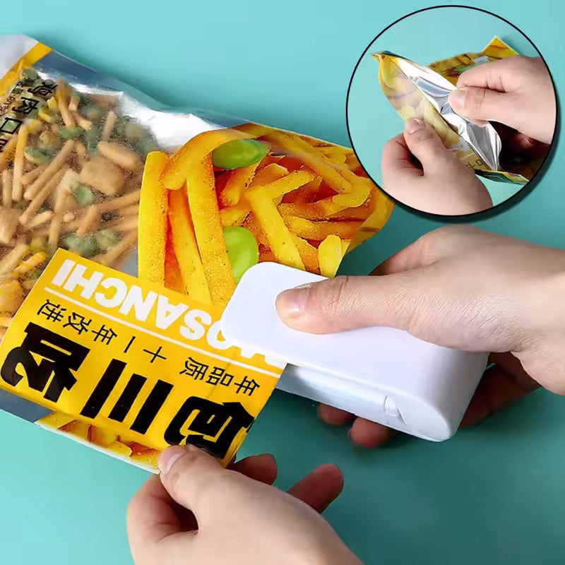 Mini Heat Sealer for Food Bags – Portable Snack Bag Resealing Tool